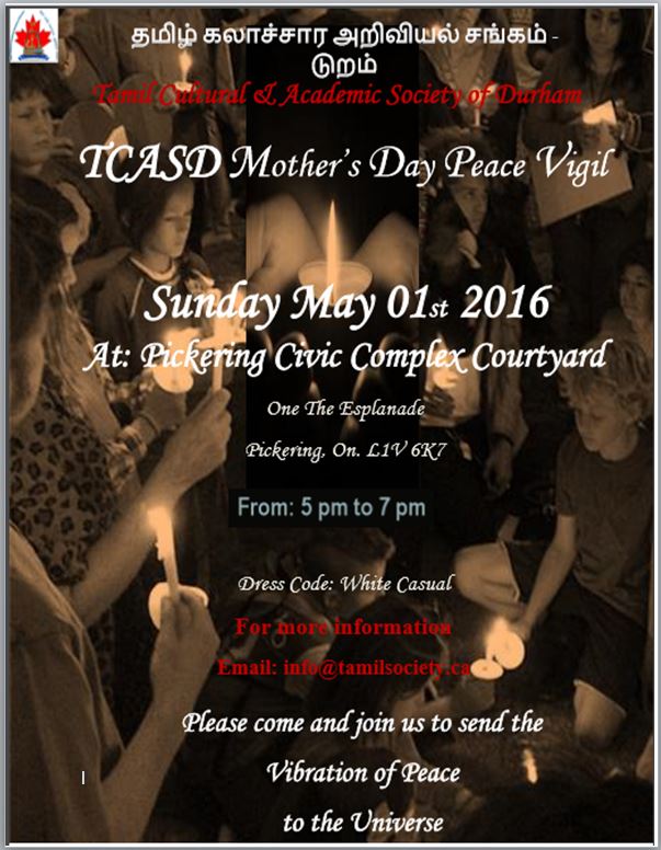 TCASD Mother's Day vigil 2016